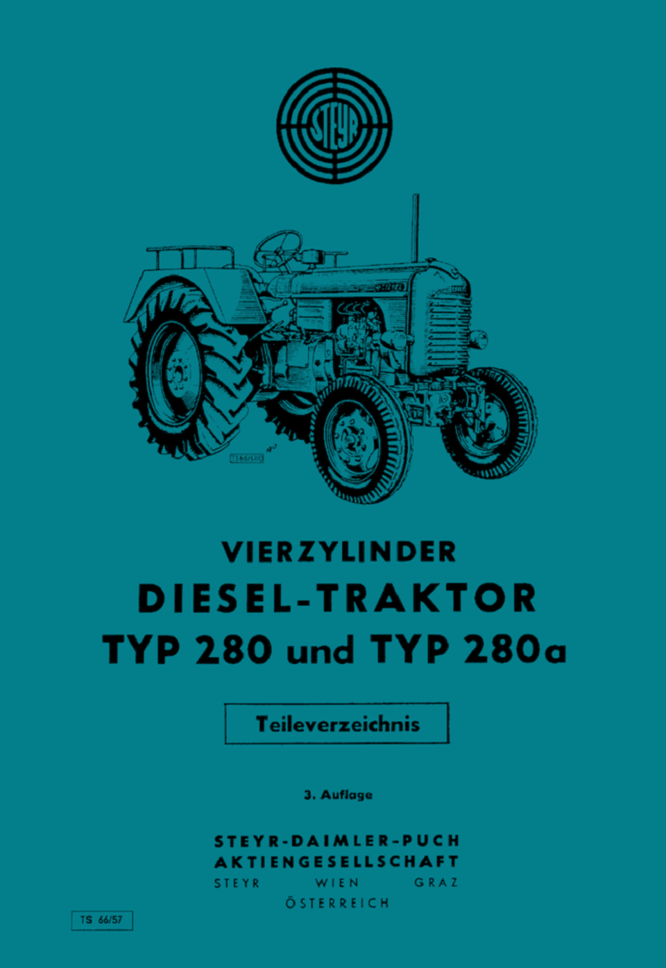 Ersatzteilbuch Steyr Typ 280 und 280a, Steyr - Oldtimer-Traktor Ersatzteile  Shop - Gady Family